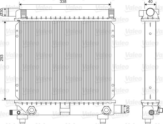 Valeo 701590 - Radiators, Motora dzesēšanas sistēma ps1.lv