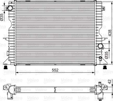 Valeo 701545 - Radiators, Motora dzesēšanas sistēma ps1.lv