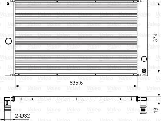 Valeo 701548 - Radiators, Motora dzesēšanas sistēma ps1.lv