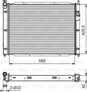 Valeo 701543 - Radiators, Motora dzesēšanas sistēma ps1.lv