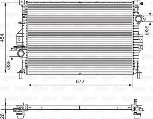 Valeo 701536 - Radiators, Motora dzesēšanas sistēma ps1.lv