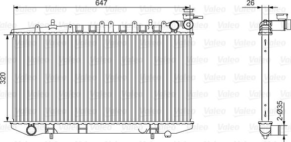 Valeo 701529 - Radiators, Motora dzesēšanas sistēma ps1.lv