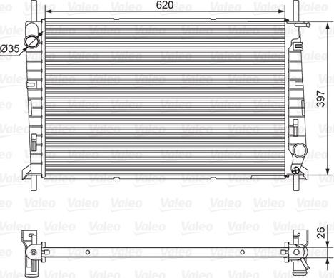 Valeo 701527 - Radiators, Motora dzesēšanas sistēma ps1.lv