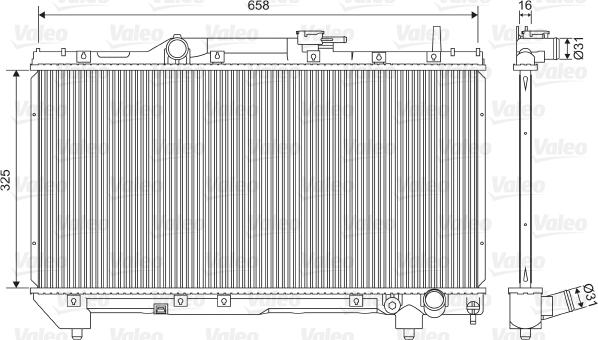 Valeo 701579 - Radiators, Motora dzesēšanas sistēma ps1.lv