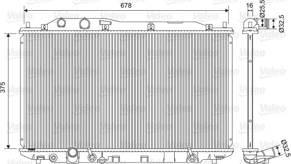 Valeo 701570 - Radiators, Motora dzesēšanas sistēma ps1.lv