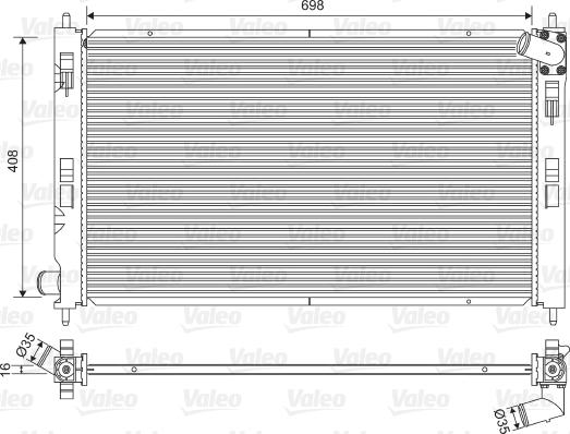 Valeo 701578 - Radiators, Motora dzesēšanas sistēma ps1.lv