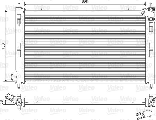 Valeo 701577 - Radiators, Motora dzesēšanas sistēma ps1.lv