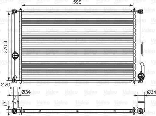 Valeo 701657 - Radiators, Motora dzesēšanas sistēma ps1.lv