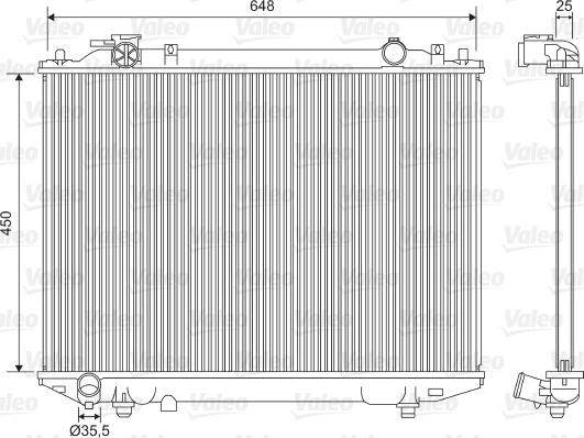 Valeo 701615 - Radiators, Motora dzesēšanas sistēma ps1.lv