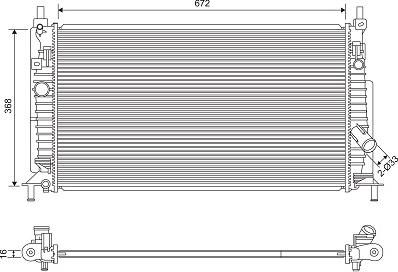 Valeo 701613 - Radiators, Motora dzesēšanas sistēma ps1.lv