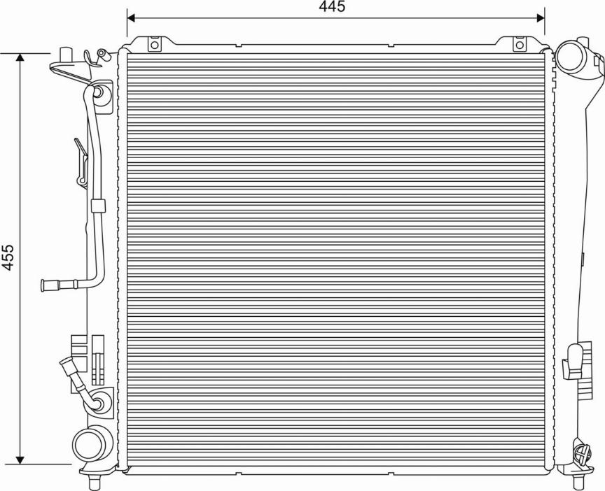 Valeo 701623 - Radiators, Motora dzesēšanas sistēma ps1.lv