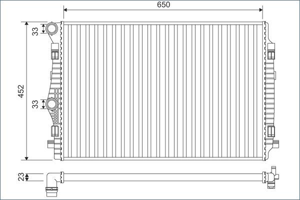 Valeo 701132 - Radiators, Motora dzesēšanas sistēma ps1.lv