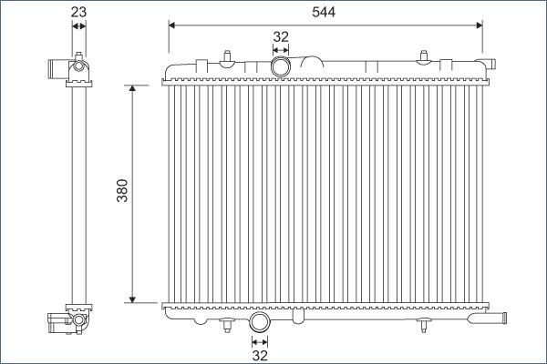 Valeo 701124 - Radiators, Motora dzesēšanas sistēma ps1.lv