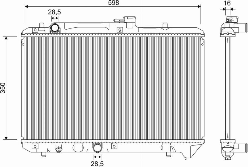 Valeo 701355 - Radiators, Motora dzesēšanas sistēma ps1.lv