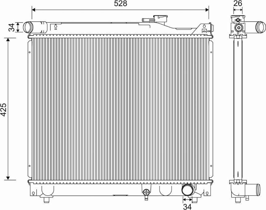 Valeo 701247 - Radiators, Motora dzesēšanas sistēma ps1.lv