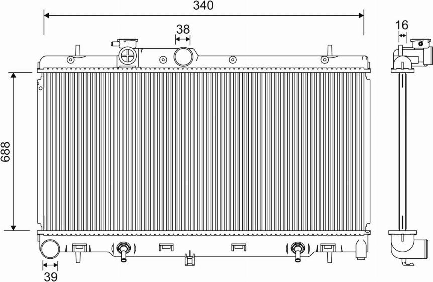 Valeo 701204 - Radiators, Motora dzesēšanas sistēma ps1.lv