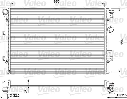 Valeo 701728 - Radiators, Motora dzesēšanas sistēma ps1.lv