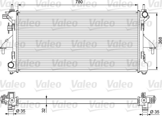 Valeo 701727 - Radiators, Motora dzesēšanas sistēma ps1.lv