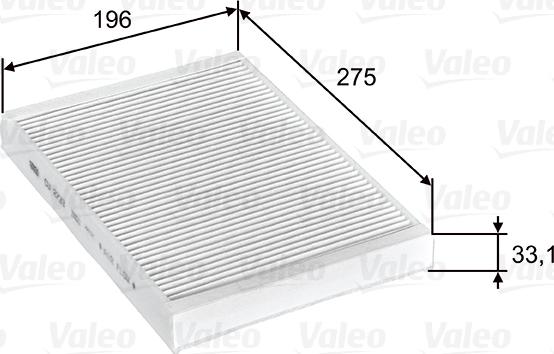 Valeo 715597 - Filtrs, Salona telpas gaiss ps1.lv