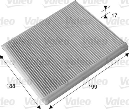 Valeo 715698 - Filtrs, Salona telpas gaiss ps1.lv