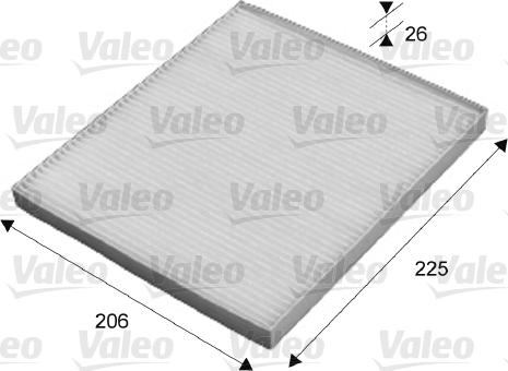 Valeo 715645 - Filtrs, Salona telpas gaiss ps1.lv