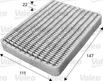 Valeo 715656 - Filtrs, Salona telpas gaiss ps1.lv