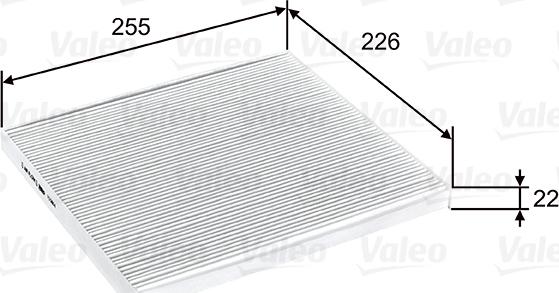 Valeo 715804 - Filtrs, Salona telpas gaiss ps1.lv