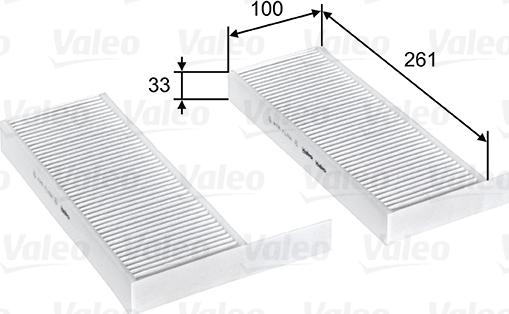 Valeo 715808 - Filtrs, Salona telpas gaiss ps1.lv