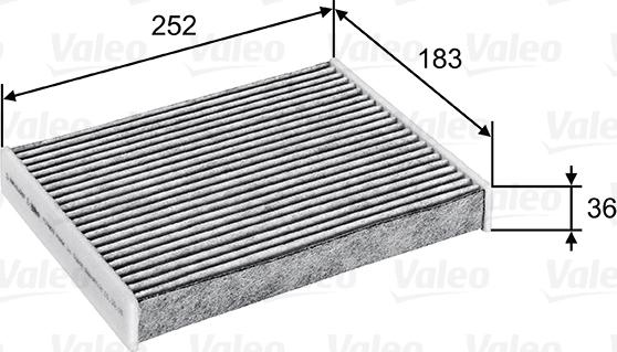 Valeo 715802 - Filtrs, Salona telpas gaiss ps1.lv