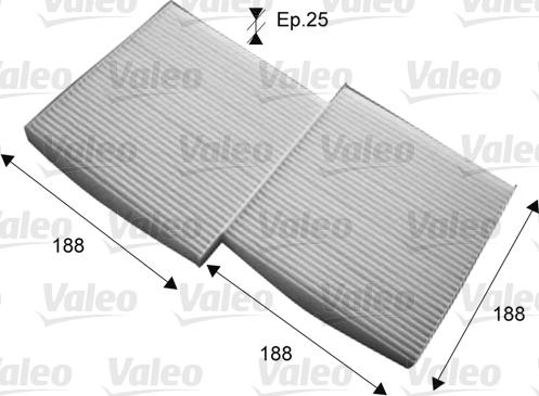 Valeo 715714 - Filtrs, Salona telpas gaiss ps1.lv