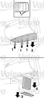 Valeo 716044 - Filtrs, Salona telpas gaiss ps1.lv