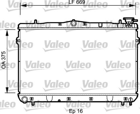 Valeo 734950 - Radiators, Motora dzesēšanas sistēma ps1.lv