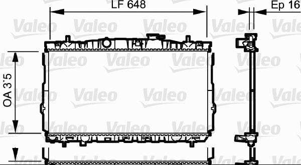 Valeo 734903 - Radiators, Motora dzesēšanas sistēma ps1.lv