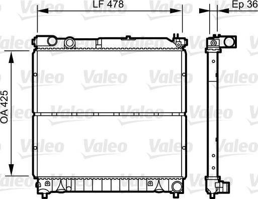 Valeo 734919 - Radiators, Motora dzesēšanas sistēma ps1.lv