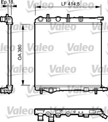 Valeo 734921 - Radiators, Motora dzesēšanas sistēma ps1.lv