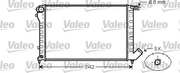 Valeo 734456 - Radiators, Motora dzesēšanas sistēma ps1.lv