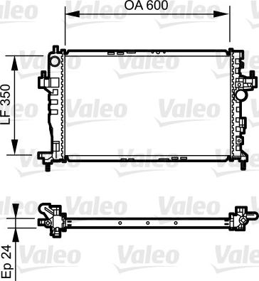 Valeo 734464 - Radiators, Motora dzesēšanas sistēma ps1.lv