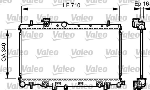 Valeo 734465 - Radiators, Motora dzesēšanas sistēma ps1.lv