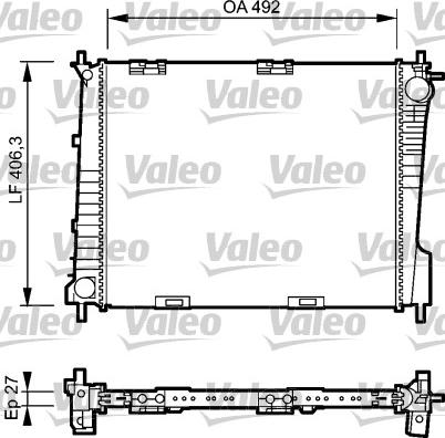 Valeo 734461 - Radiators, Motora dzesēšanas sistēma ps1.lv