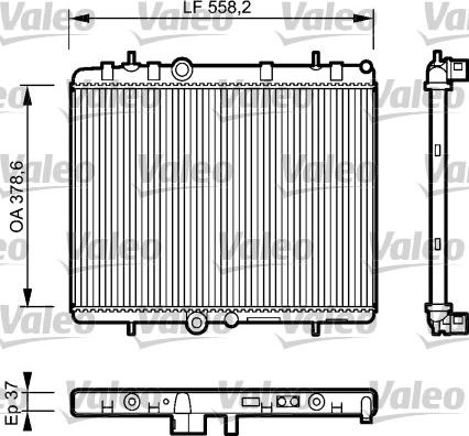 Valeo 734463 - Radiators, Motora dzesēšanas sistēma ps1.lv