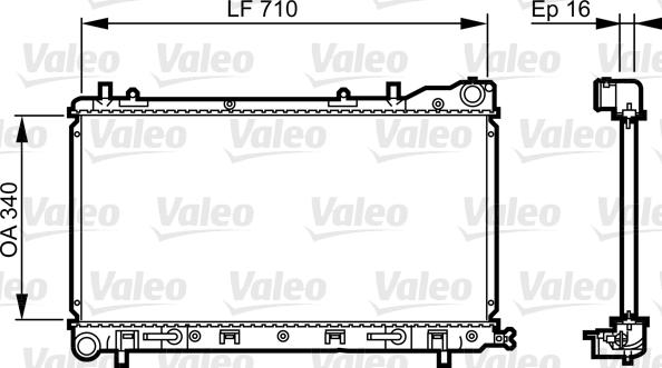 Valeo 734405 - Radiators, Motora dzesēšanas sistēma ps1.lv