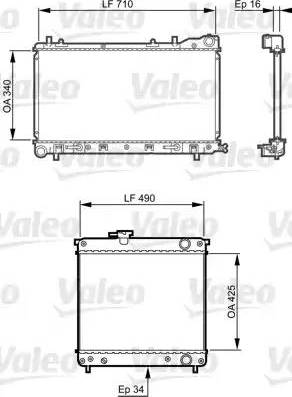 Valeo 734406 - Radiators, Motora dzesēšanas sistēma ps1.lv