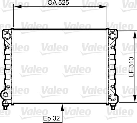 Valeo 734415 - Radiators, Motora dzesēšanas sistēma ps1.lv