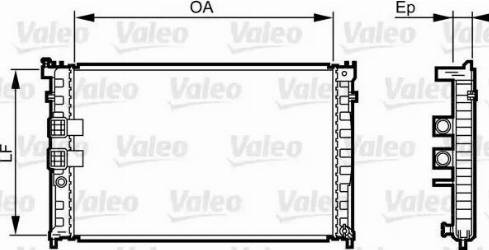 Valeo 734411 - Radiators, Motora dzesēšanas sistēma ps1.lv