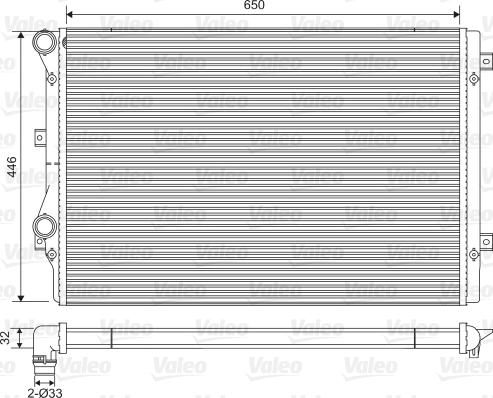 Valeo 734413 - Radiators, Motora dzesēšanas sistēma ps1.lv