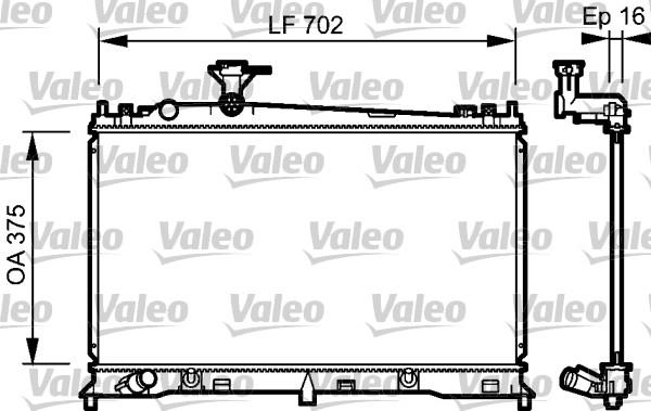 Valeo 734483 - Radiators, Motora dzesēšanas sistēma ps1.lv