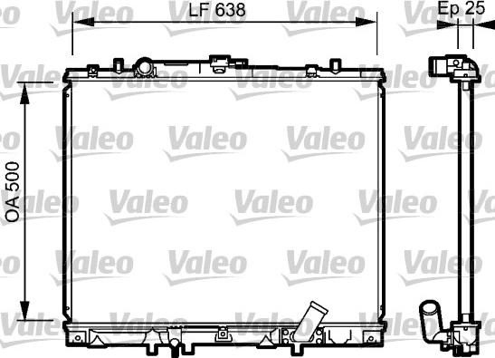 Valeo 734424 - Radiators, Motora dzesēšanas sistēma ps1.lv