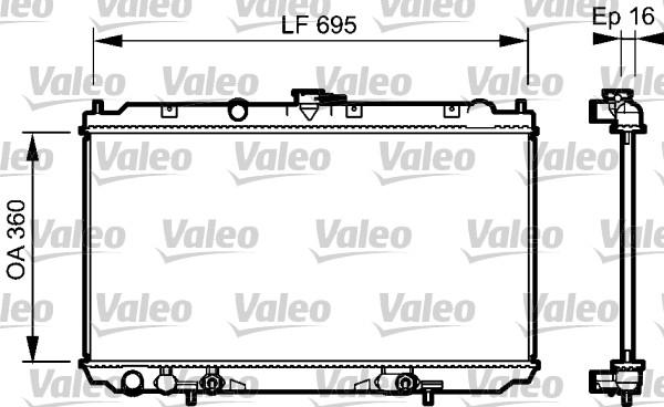 Valeo 734473 - Radiators, Motora dzesēšanas sistēma ps1.lv