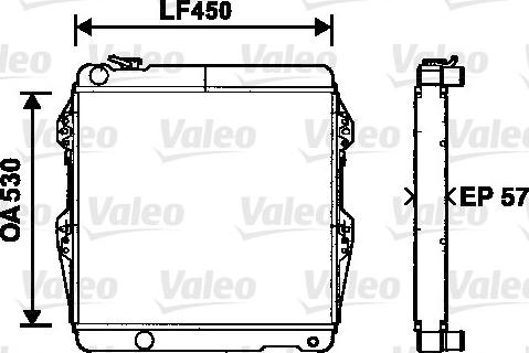 Valeo 734515 - Radiators, Motora dzesēšanas sistēma ps1.lv