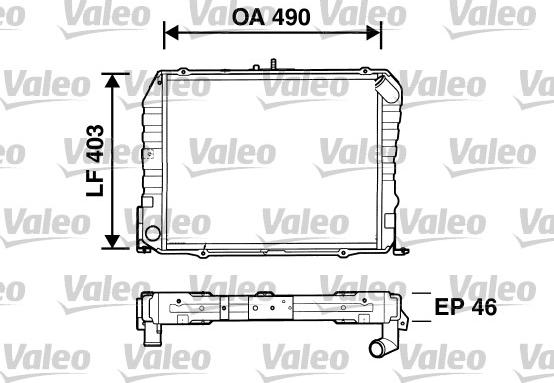 Valeo 734535 - Radiators, Motora dzesēšanas sistēma ps1.lv